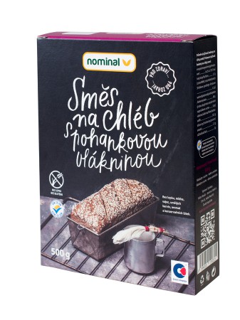 NOMINAL Zmes na chlieb s pohankovou vlákninou 500g / 2,59 € s DPH